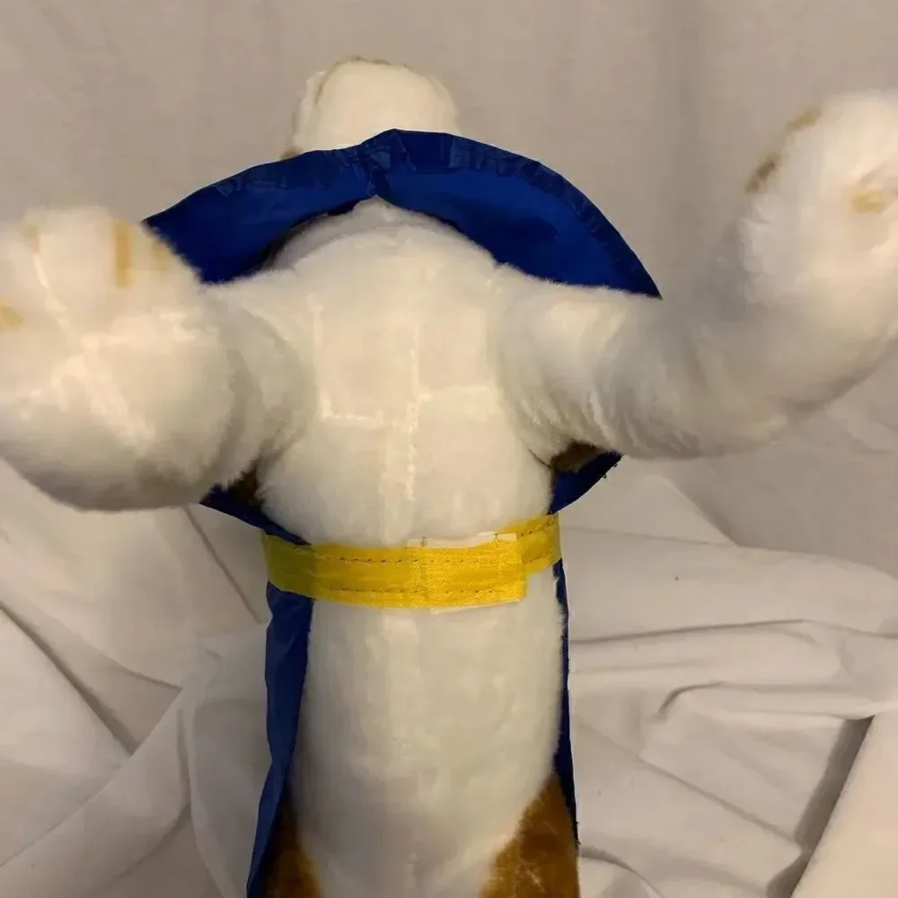 Paws & Claws Blue and Yellow Doggie Raincoat Sz S